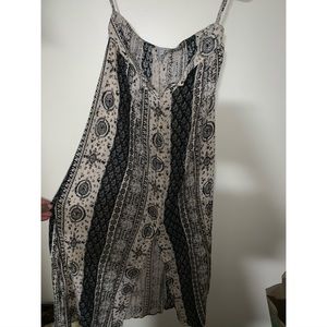 Black and Beige Maxi Skirt